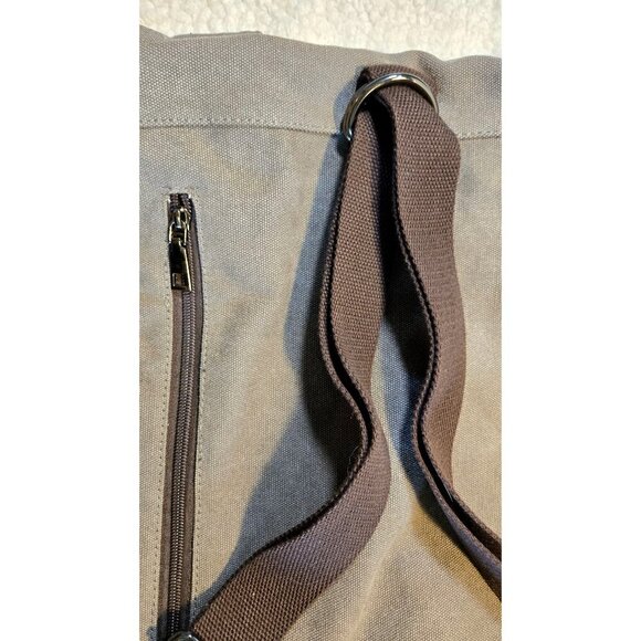 MyHozee Gray Canvas Interchangeable Shoulder Bag To Backpack w/Adjustable Strap - Picture 9 of 16